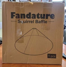 Fandature 19" Pole Mount Plastic Squirrel Baffle - NIOB