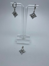 3 Piece Jewelry Set, Silver Earrings and Pendant Set, Gift For Her, Gift For Mom