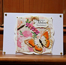 Handmade Personalised 3D Luxury Birthday Card Butterfly Mum Sister Daugher Frien