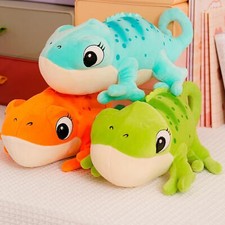 11.81inch Cartoon Real Like Lizard & Chameleon Plush Toys Children Animal Pillow
