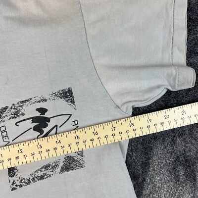 Vtg 90's Ocean Pacific Surf T-Shirt Single Stitch Gray Multicolor