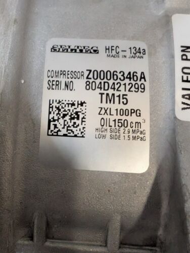 AC Compressor OEM Valeo TM15 fits OE# 10045121 10355121 134-530846 - Picture 14 of 18