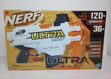 NERF Ultra A M P Motorized Blaster, 6 Dart clip, 6 Nerf Ultra Darts