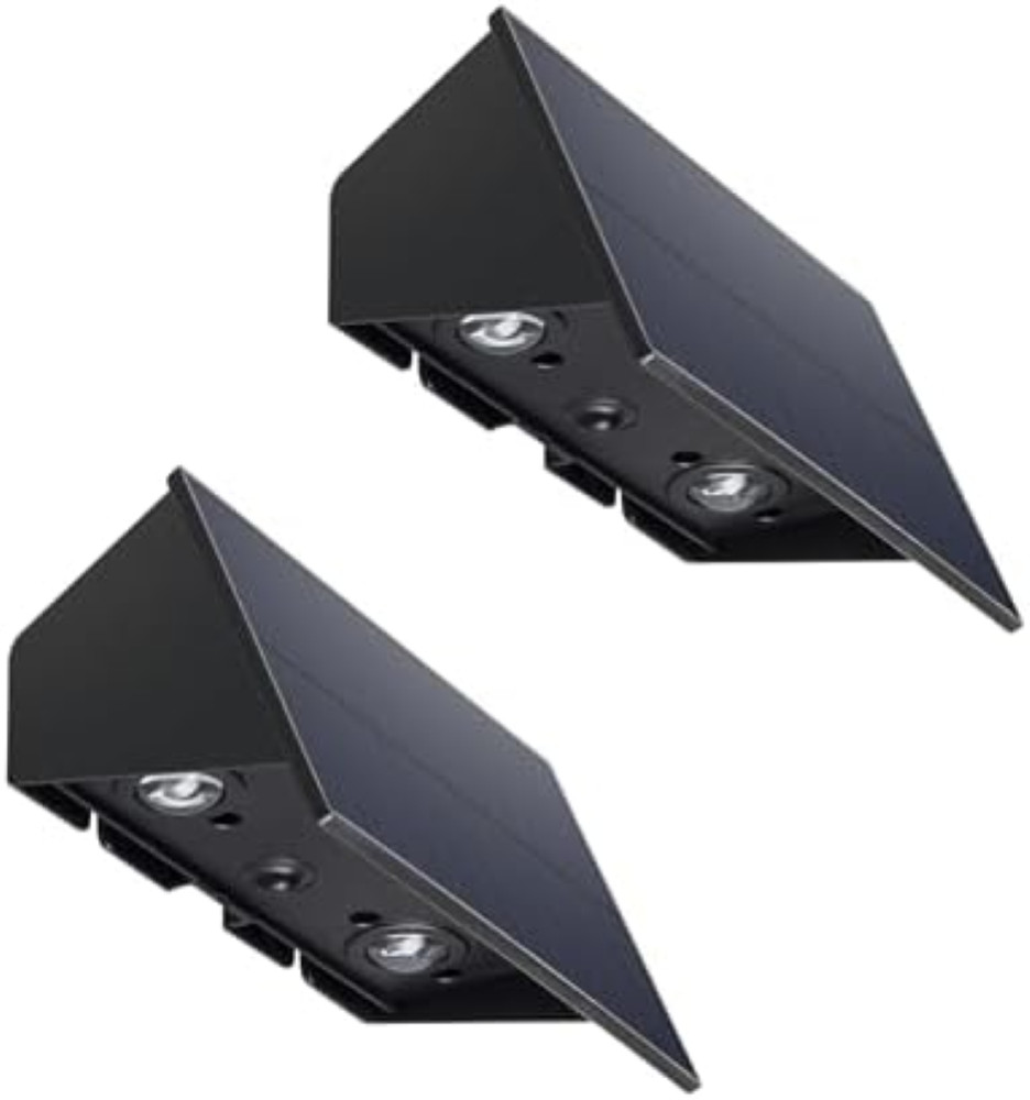 Lumisky Set di 2 faretti solari da parete a LED bianchi da fissare 2 x BLINKY H1