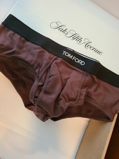 Tom Ford Brown Cotton Logo Briefs Sz XL New With box