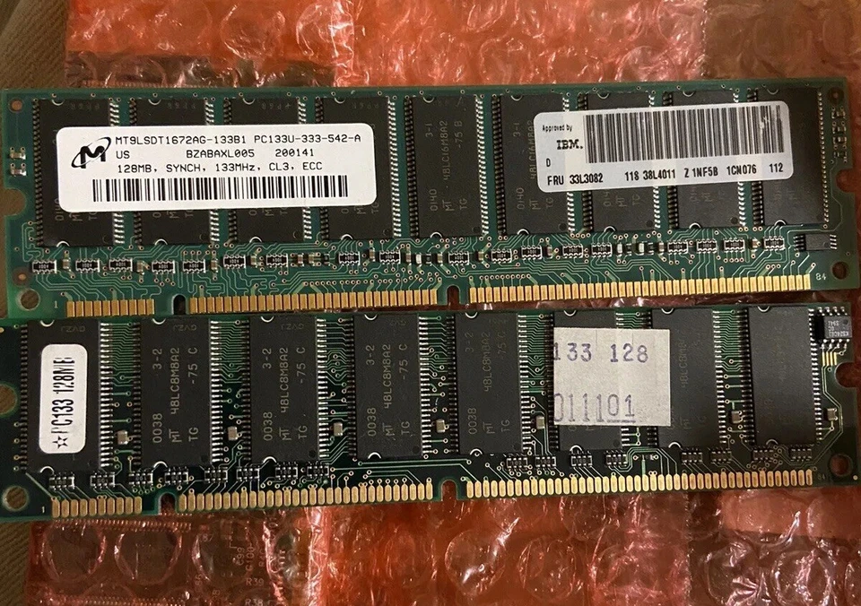 Computer Memory PC-100 PC-133 Various MB Sizes - Image 4 of 4