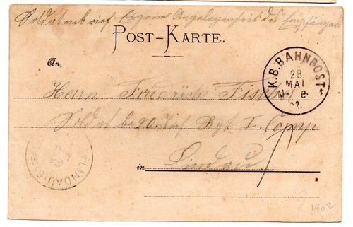 Germany Bavaria 1902 postcard "Burial of the last 100"? - Picture 2 of 2