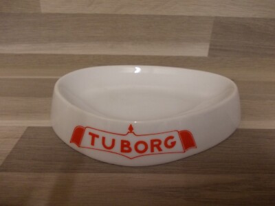 Cerabel Aschenbecher Tuborg Porzellan Bier - Porcelaine de Baudour Belgien
