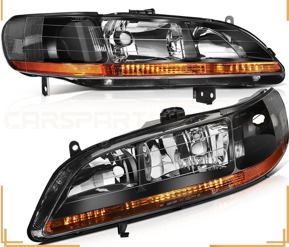Pair Headlights Assembly For 1998-2002 Honda Accord 2.3L 3.0L l4 V6 Replacement