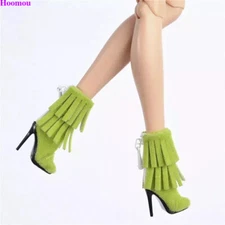 Green Tassel Shoes Fit FR FR2 FR6.0 Fashion Royalty NU.face Dynamite Girls Doll