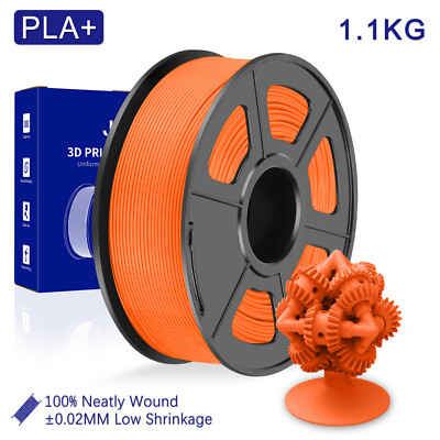 JAYO 1.1KG PLA+ Sunny Orange 3D Printer Filament 1.75mm No Clog Better Adhesion