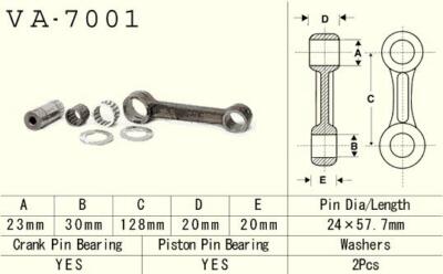 New VESRAH Pleuel connecting rod SUZUKI RM 250 (RM250) '89-'98