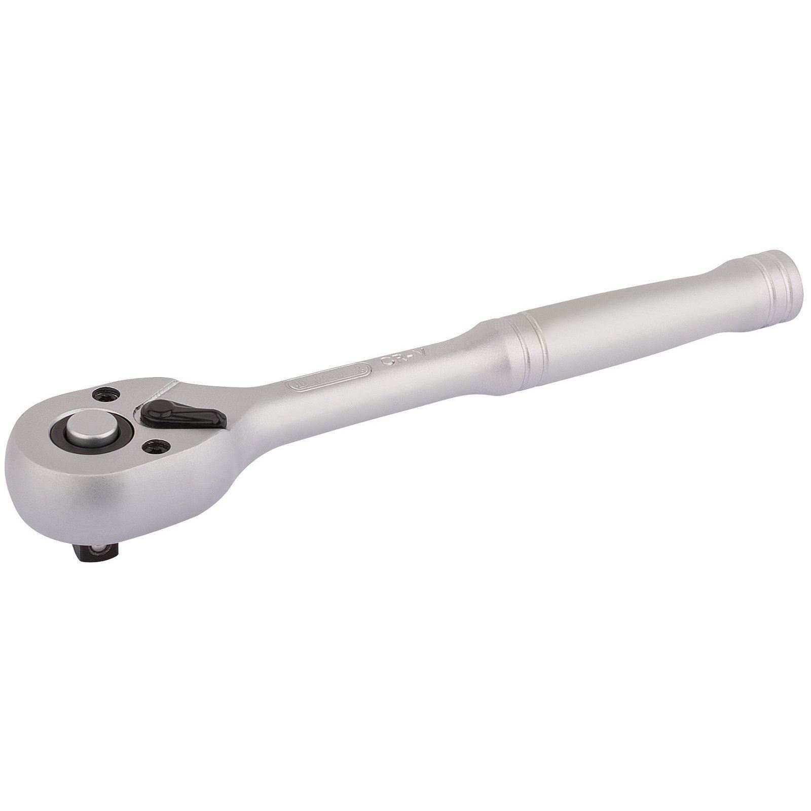 Draper 1/4"" Square Drive 72 Tooth Chrome Vanadium Reversible Ratchet