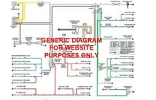 Austin Healy MK-1 Sprite Full Color Laminated Wiring Diagram 11" X 17"