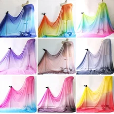 Ombre Chiffon 58'' Wide 30D Gradient Chiffon Sheer Fabric Dancing Scarf Wedding
