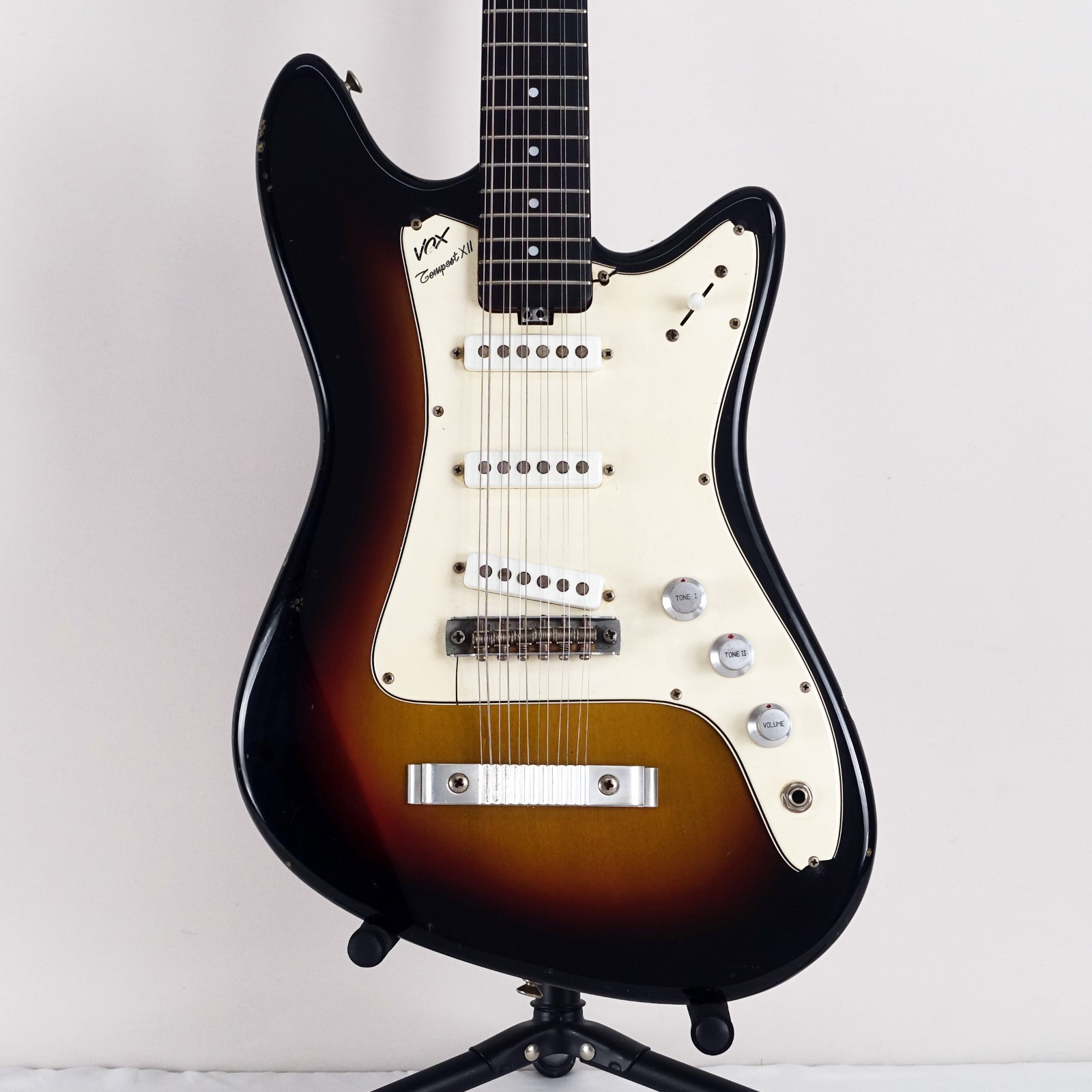 1960??s Vox Tempest XII 12 String Electric Vintage Sunburst with Original Case