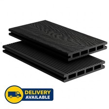 WPC Composite Decking Boards 3.6m Charcoal | Garden Decking | Anti-Slip