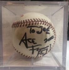 Ace Frehely Autographed  Rawlings  1994 World Series Baseball Kiss