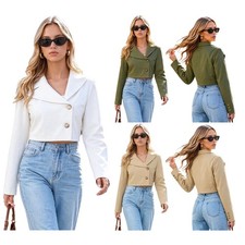 Women Outerwear Daily Trench Coat Fall Jacket Business Casual Solid Color