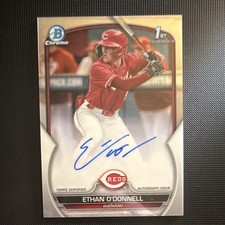 2023 Bowman Chrome ETHAN O'DONNELL Autograph 1st Bowman Reds #CDA-EOD
