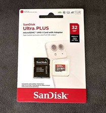 SanDisk Ultra Plus 32GB Micro SD Card - Class 10, Up To 130MB/s, SDHC-I, A1, V10