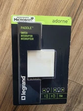 NEW LEGRAND Adorne ASPD1532W4 White Single-Pole 15A 3-Way Paddle Switch