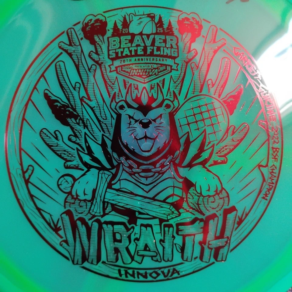 RARE 2025 Beaver State Fling Halo Champion Wraith 175g Garrett Gurthie Signed - Image 3 of 4