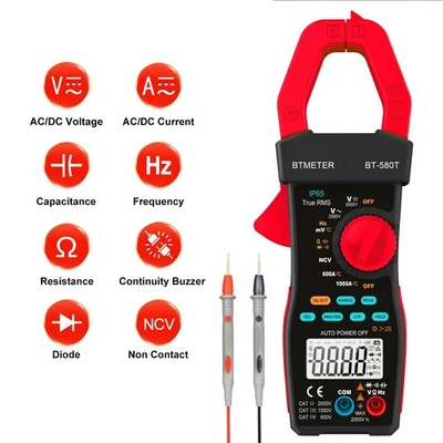 Solar Pro TRMS Multimeter & Stromzange, 1000A, 2000V, Kabellose AC/DC Messung - Bild 1 von 4