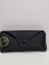 Ray Ban Ray-Ban Black Faux Leather Glasses  Sunglasses Case Pebbled Snap Button