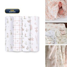 aden anais Essentials Baby Muslin Swaddle Blankets 4 Pack Country Floral