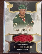 17-18 Exquisite Rookie Patch 178/299 Luke Kunin Minnesota Wild 