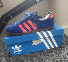 adidas Originals Dublin Men's Low Top Trainers Blue/Red Suede UK 10 CQ1889