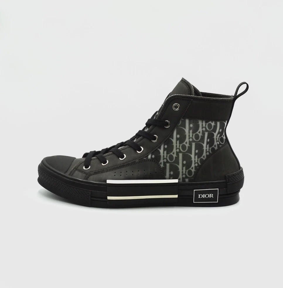 Dior B23 Oblique Haut Noir   UK 9 / EU 43   AUTHENTIQUE ✅