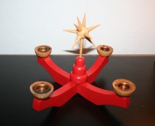 Erzgebirge Adventsleuchter, Vintage Leuchter in alter OVP, Original DDR Ostalgie