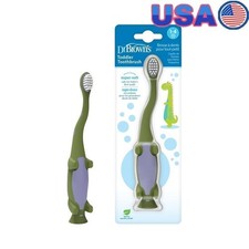 Toddler Dinosaur Toothbrush Suction Cup Easy Grip Extra Soft Bristles 1-4 Years