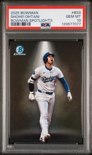 2025 Bowman Chrome Spotlights Shohei Ohtani PSA 10 #BS-9 Dodgers C98