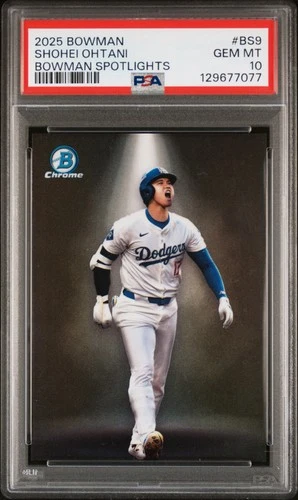 2025 Bowman Chrome Spotlights Shohei Ohtani PSA 10 #BS-9 Dodgers C98