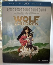 Wolf Children Bluray/DVD combo By Mamuro Hasoda Like New Case/disk With Sleave