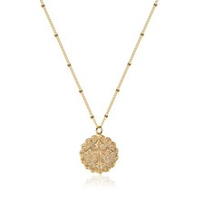 Gold Cross Necklace 14K Gold Plated Dainty Gold Cross Pendant Necklace for Women