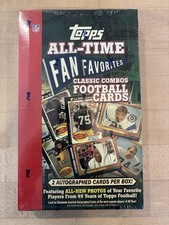2005 TOPPS FOOTBALL NFL ALL TIME FAN FAVORITES FACTORY SEALED HOBBY BOX