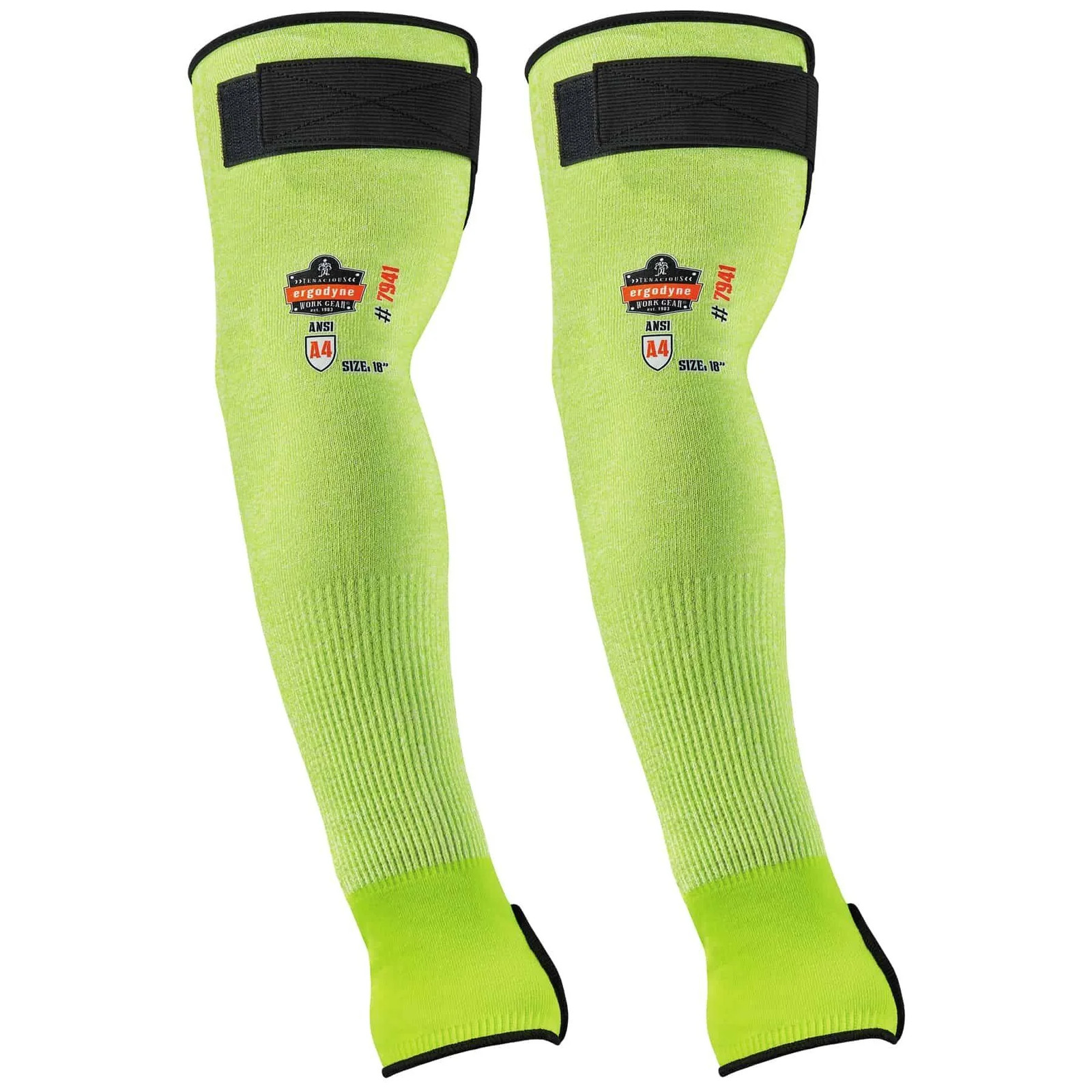 Ergodyne ProFlex 7941-PR Cut-Resistant Protective Arm Sleeves - Lime