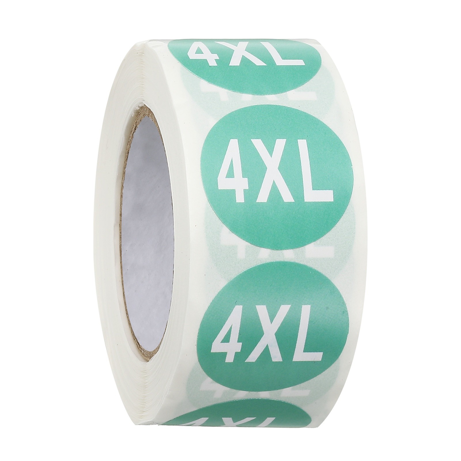 1000Pcs Clothing Size Stickers Labels Rolls (4XL Green)]