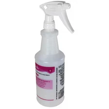 Diversey 130254 32 Oz. Clear, Preprinted Trigger Spray Bottle, Pk12