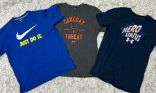 Lot Of 3 Under Armour Nike Short Sleeve T Shirts Youth Large/XL