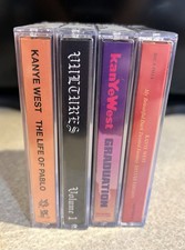 KANYE WEST 4 Cassette Collection Graduation,Vultures,Pablo, MBDTF SEALED  NEW 