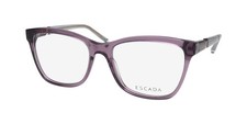 NEW ESCADA VESD85 EYEGLASSES WOMENS PLASTIC PURPLE 09PX CAT EYE FULL-RIM