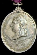 1886 Victoria South Eastern Railway Jubilee silver  Medal Awarded to Wm Coyle
