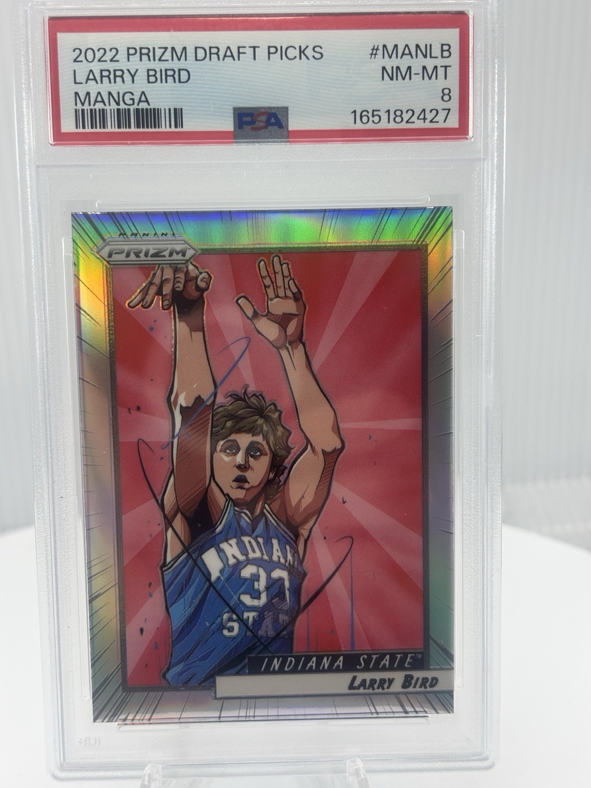 2022 Pani Prizm Draft Picks Larry Bird  Prizm Manga PSA SSP 🔥🔥