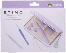 KNITTING Tulip ETIMO Murasaki Crochet Set With Cushion Grip Knitting Set TEM-001