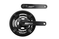 Shimano Tourney Kurbel Garnitur FC-TY301 Vierkant 48-38-28 ZäHne FüR 6-7-8 Fach
